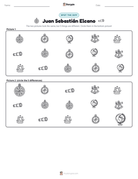 Juan Sebastián Elcano printable worksheet preview