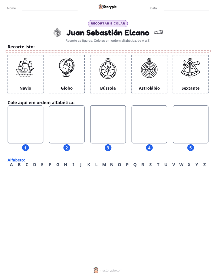 Recortar & Colar Alfabeto