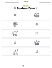 Romulus and Remus printable worksheet preview