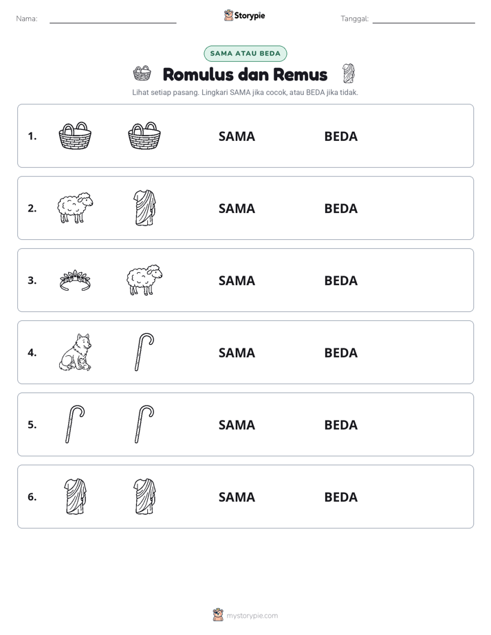 Sama atau Berbeda