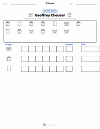 Geoffrey Chaucer printable worksheet preview