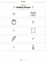 Geoffrey Chaucer printable worksheet preview