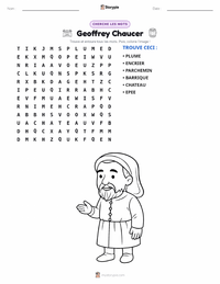 Aperçu de la feuille de travail imprimable Geoffrey Chaucer
