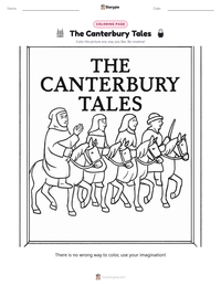 The Canterbury Tales printable worksheet preview