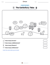 The Canterbury Tales printable worksheet preview