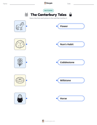 The Canterbury Tales printable worksheet preview