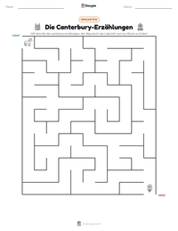 Die Canterbury-Erzählungen druckbare Arbeitsblatt Vorschau