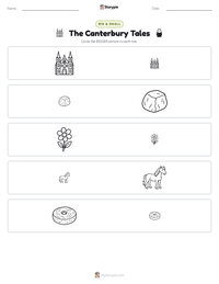 The Canterbury Tales printable worksheet preview