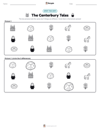 The Canterbury Tales printable worksheet preview