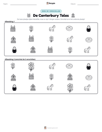 De Canterbury Tales afdrukbare werkblad voorbeeld