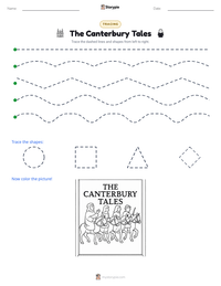 The Canterbury Tales printable worksheet preview