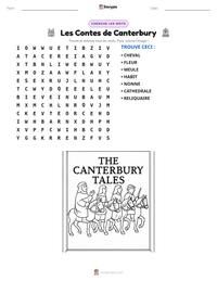 Aperçu de la feuille de travail imprimable Les Contes de Canterbury