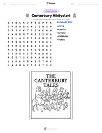 Canterbury Hikâyeleri yazdırılabilir çalışma sayfası önizlemesi