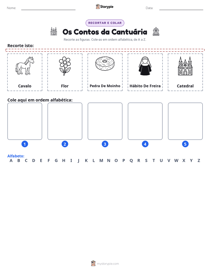 Recortar & Colar Alfabeto