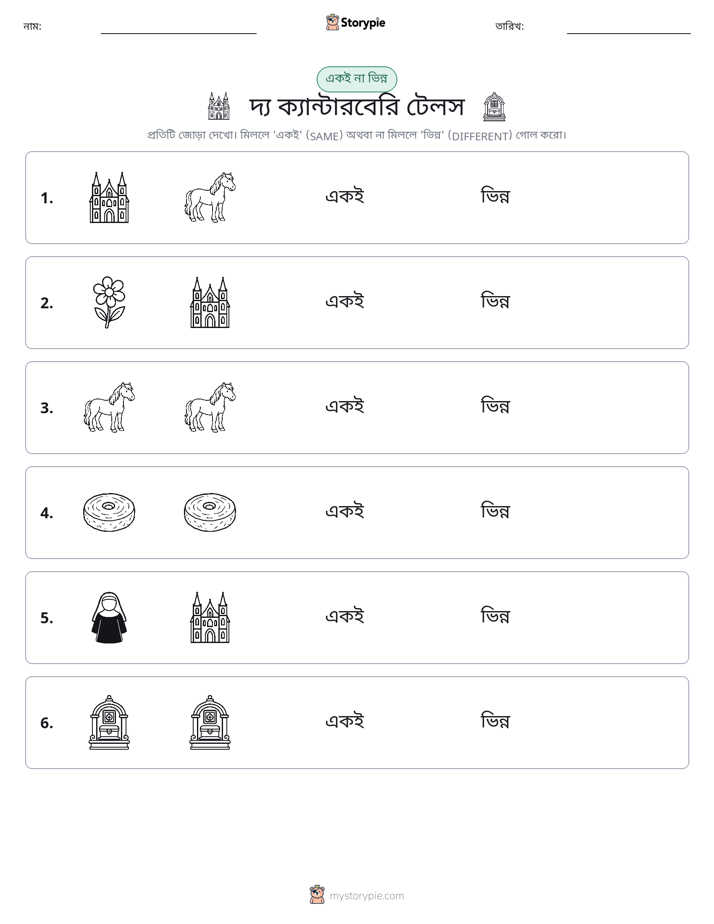 একই বা ভিন্ন