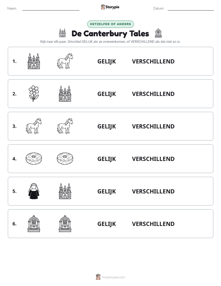 Zelfde of Verschillend