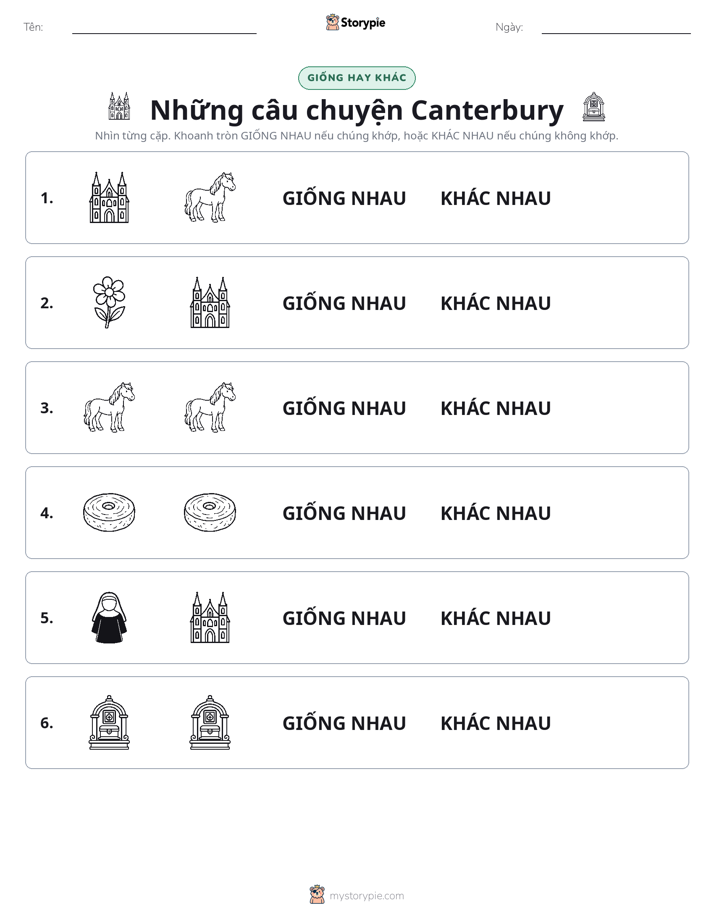 Giống Hay Khác