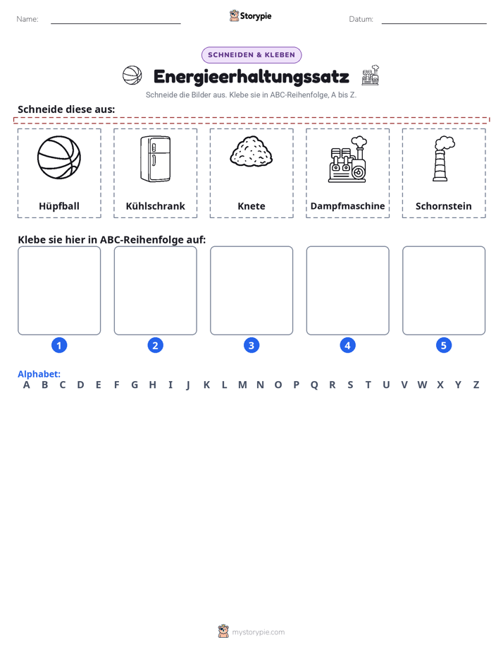 Schneiden & Einfügen Alphabet