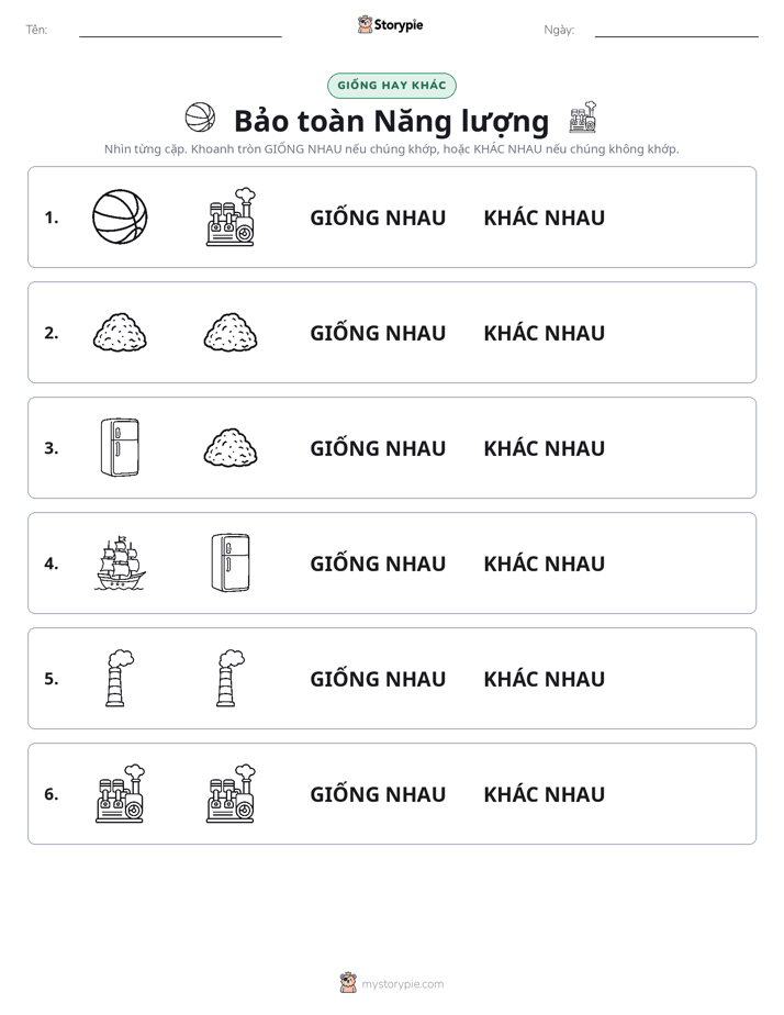 Giống Hay Khác