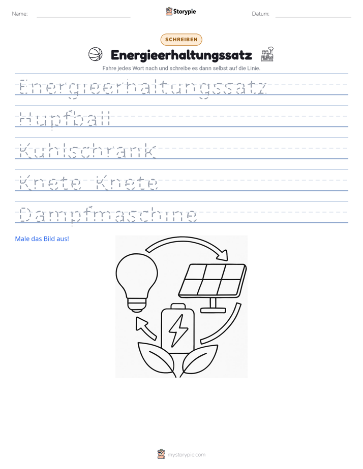 Schreibübung