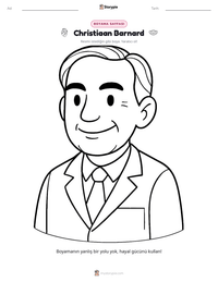 Christiaan Barnard yazdırılabilir çalışma sayfası önizlemesi