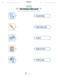 Christiaan Barnard printable worksheet preview