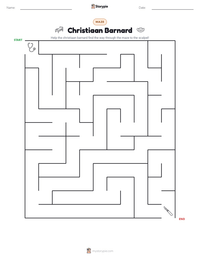 Christiaan Barnard printable worksheet preview