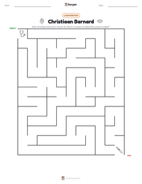 Aperçu de la feuille de travail imprimable Christiaan Barnard