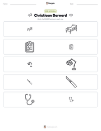 Christiaan Barnard printable worksheet preview
