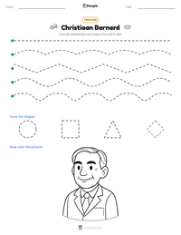 Christiaan Barnard printable worksheet preview
