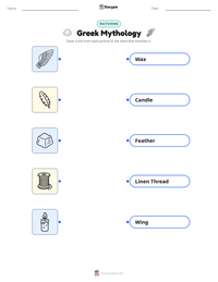 Greek Mythology printable worksheet preview