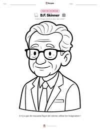 Page de coloriage B.F. Skinner pour les enfants