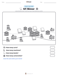 B.F. Skinner printable worksheet preview