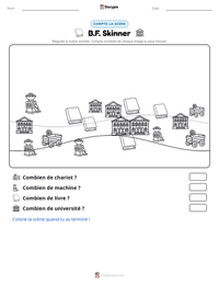 Aperçu de la feuille de travail imprimable B.F. Skinner