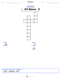 B.F. Skinner printable worksheet preview