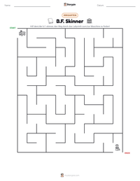 B.F. Skinner druckbare Arbeitsblatt Vorschau