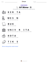 Prabaca lembar kerja cetak B.F. Skinner