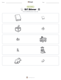 B.F. Skinner printable worksheet preview