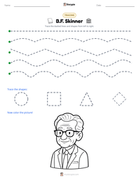 B.F. Skinner printable worksheet preview
