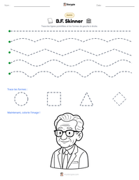 Aperçu de la feuille de travail imprimable B.F. Skinner