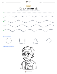 Anteprima della scheda stampabile di B.F. Skinner