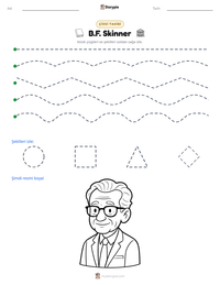 B.F. Skinner yazdırılabilir çalışma sayfası önizlemesi