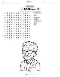 B.F. Skinner printable worksheet preview