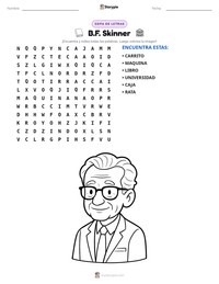 Vista previa de la hoja de trabajo imprimible de B.F. Skinner