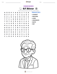 Aperçu de la feuille de travail imprimable B.F. Skinner