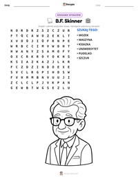 Podgląd drukowalnego arkusza ćwiczeń B.F. Skinner