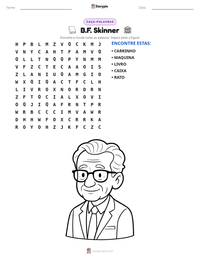 Prévia da folha de atividades imprimível B.F. Skinner