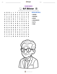 B.F. Skinner yazdırılabilir çalışma sayfası önizlemesi