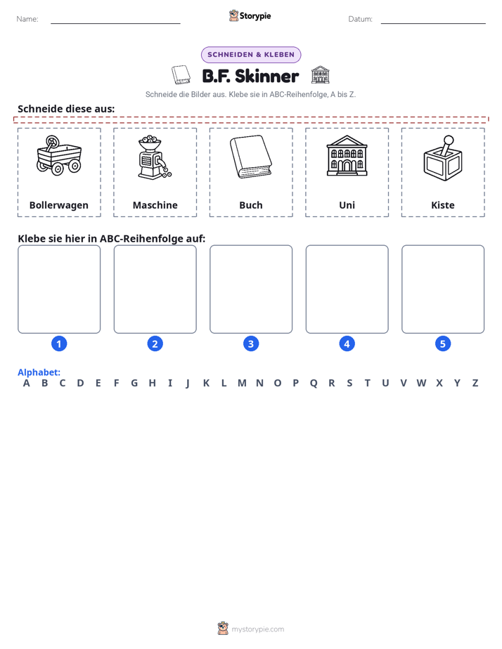 Schneiden & Einfügen Alphabet