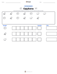 Capybaras printable worksheet preview